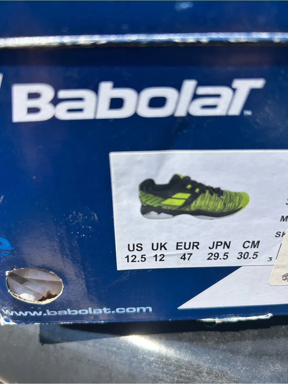 Babolat Men's Brand New Athletic Tennis Court Shoes in Lime Green Black